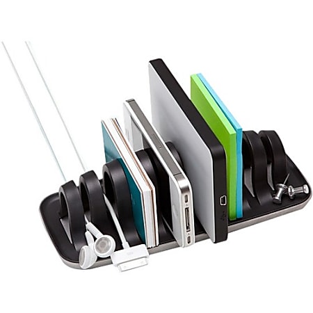 Quirky Cordies Executive Desktop Cord Manager, Black