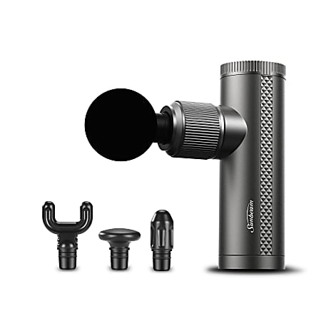 Sunbeam 16995 Mini Percussive Massage Gun, Gray