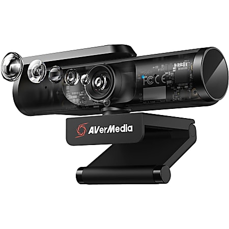 AVerMedia Live Streamer PW513 Webcam - 8 Megapixel - 60 fps - USB 3.0 - TAA and NDAA Compliant - 3840 x 2160 Video - Exmor R CMOS Sensor - Fixed Focus - Microphone - Notebook, Computer