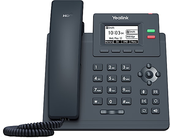 Yealink Entry Level Gigabit POE 2-Line HD Voice Phone, YEA-SIP-T31G