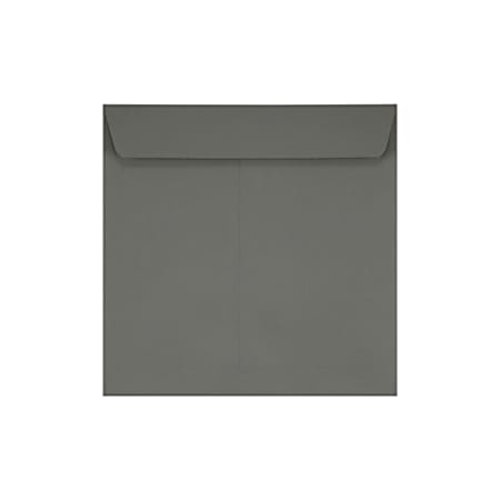 LUX Square Envelopes, 7 1/2" x 7 1/2", Peel & Press Closure, Smoke Gray, Pack Of 50