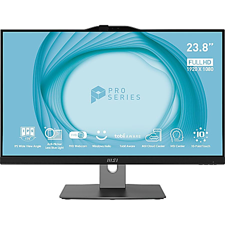 MSI PRO AP243TP All-in-One Desktop PC, 23.8" Touch