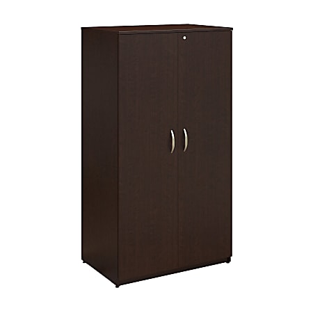 Bush Business Furniture Components Elite Storage Wardrobe Tower, 36"W, Mocha Cherry, Premium Installation