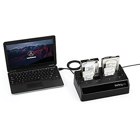 StarTech.com USB 3.0 to 4 Bay SATA 6Gbps Hard Drive Docking