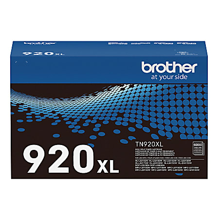 Brother® Genuine High-Yield Black Toner Cartridge, TN920XL