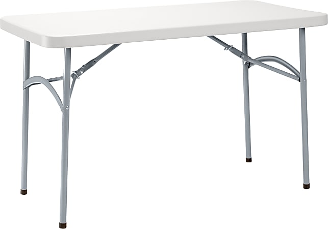 National Public Seating BT Series Heavy Duty Folding Table 24 x 48 Speckled Gray Office Depot