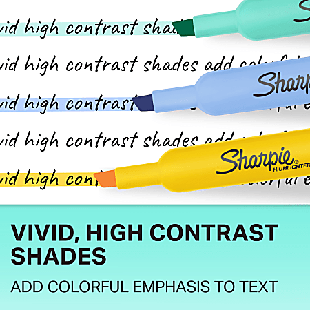 Sharpie Tank Highlighters Chisel Tip Assorted Color Highlighters