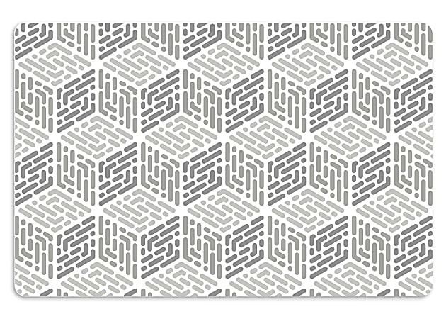 Realspace™ Modern Desk Pad, 14-3/4" x 22-5/8", 30% Recycled, Gray Box