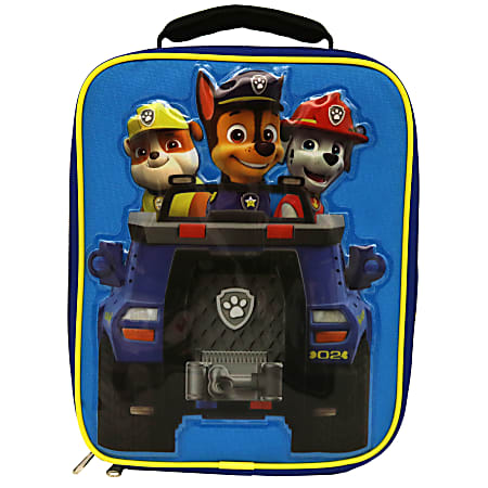 Paw Patrol Insulated Lunch Kit With Padded Handle, Boys', 9 1/2"H x 7 1/2"W x 3 1/2"D, Blue