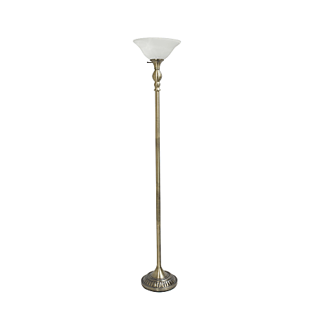 White torchiere hot sale floor lamp