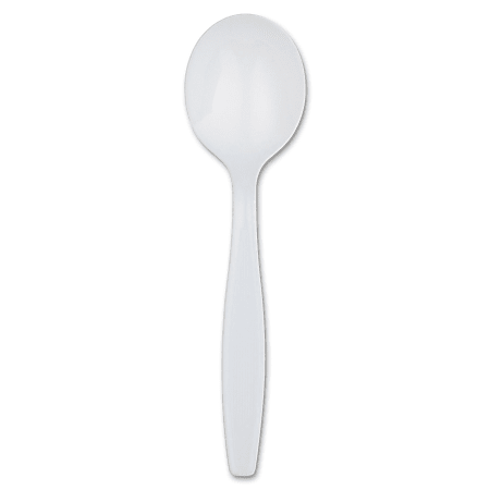 Dixie Heavyweight Dispoable Soup Spoons Grab-N-Go by GP Pro - 100 / Box - 10/Carton - Soup Spoon - 1000 x Soup Spoon - White