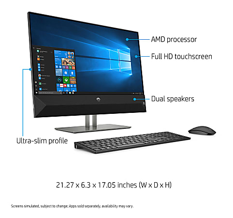 HP All-in-One 24 IPSタッチパネルCore i5-10400T HP Pavilion 24 xa0020 All In One PC 23.8 Full HD Touch Screen AMD