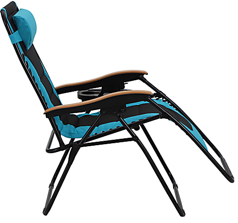 Phi villa oversized padded zero gravity deals chair with cup holder