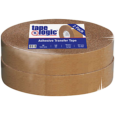 Partners Brand Industrial Heavy-Duty Adhesive Transfer Tape 3/4" x 18 yds., 2 Rolls Per Case