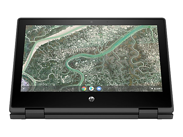 HP Chromebook x360 11MK G3 EE 11.6" Touchscreen Rugged 2 in 1 Chromebook- ARM Cortex A73 Octa-core 2 GHz + Cortex A53 2 GHz - 4 GB  - 32 GB Flash Memory - MediaTek MT8183 Chip - Chrome OS - ARM Mali-G72 MP3 Graphics, BrightView - 16 Hours Battery