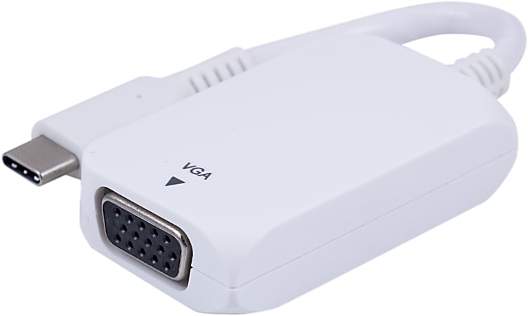 Ativa USB C to VGA Adapter White 41509 - Office Depot