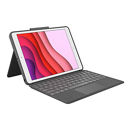 Logitech Combo Touch Keyboard/Cover Case iPad (7th Generation), iPad (9th Generation), iPad (8th Generation) Tablet - 920009608
