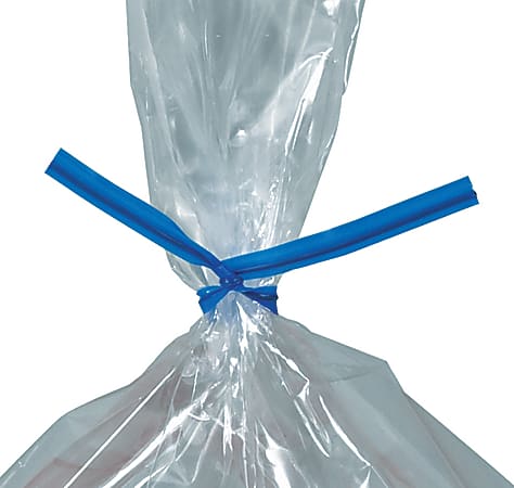 Partners Brand Plastic Twist Ties, 5/32" x 12", Blue, Case Of 2,000