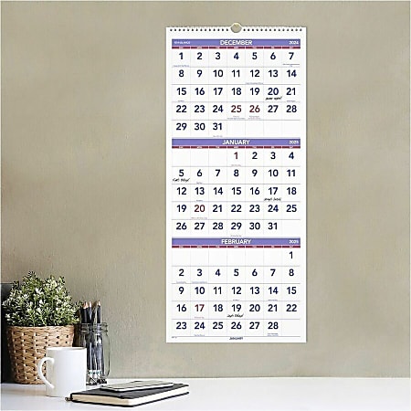 AT-A-GLANCE Wall Calendar 2016, 3-Month Reference, Horizontal, 15 Months, 23.5 X 12 Inch Page Size (PM1428 - View #5