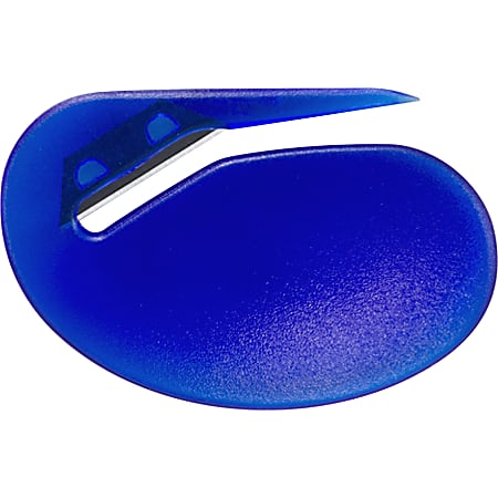 OIC Officemate 30310 Small Plastic Letter Opener, Blue  Handheld  Blue  1 Each