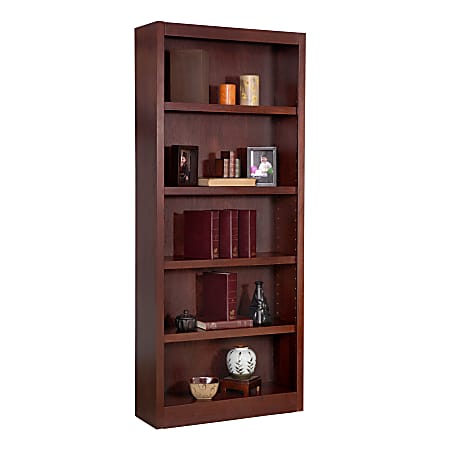 Concepts In Wood Bookcase, 5 Shelves, Cherry