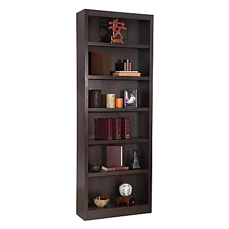 Concepts In Wood Bookcase, 6 Shelves, Espresso
