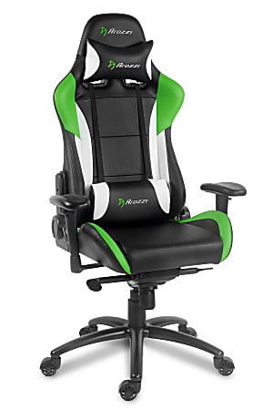 Arozzi Verona Pro V2 High-Back Gaming Chair, Green/Black
