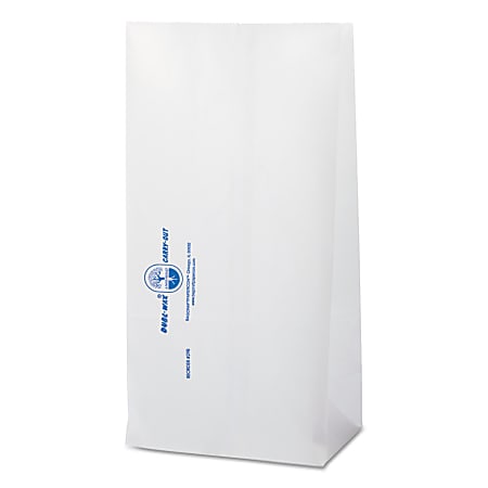 Bagcraft Dubl Wax® Bakery Bags, Grease-Resistant, 12 3/8" x 6 1/8" x 4", White, Pack Of 1,000 Bags