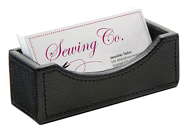Leather business card holder deals