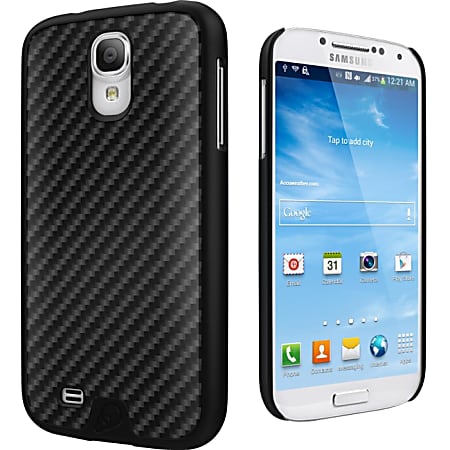 Cygnett Black Carbon Fibre UrbanShield Carbon Fibre Galaxy S4 - For Smartphone - Carbon Fiber - Black - Brushed - Aluminum