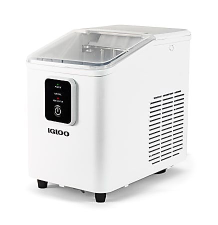 Igloo 26 Lb Self-Cleaning Ice Maker, White, Total Qty 1