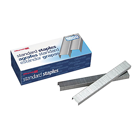 OIC® Standard Chisel Point Staples, Box Of 5,000