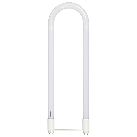 Sylvania LEDlescent CURVALUME T8 U-Bend LED Tubes, Type B, 22.3"L, 3500 Kelvin/Warm White, 15 Watt, Case Of 10 Tubes