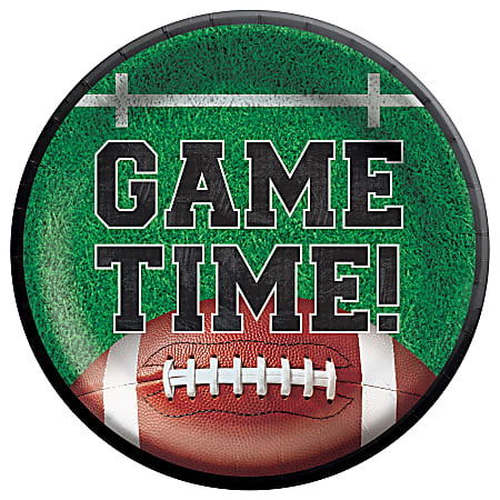 Amscan Tailgates & Touchdowns Dessert Plates, 6-3/4”, Green, Pack Of 60 Plates