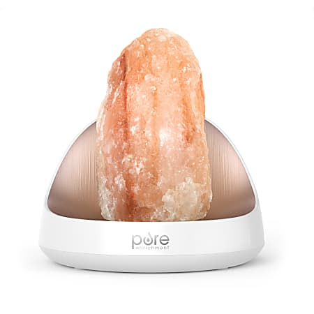 Pure Enrichment PureGlow Himalayan Salt Lamp & Ultrasonic Essential Oil Diffuser, 8-1/4" x 8"