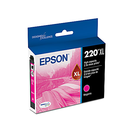 Epson® 220XL DuraBrite® High-Yield Magenta Ink Cartridge, T220XL320-S