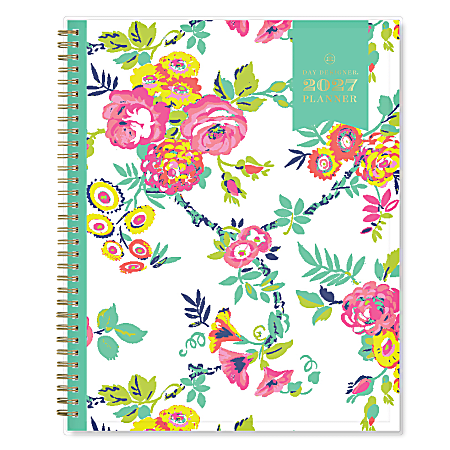 2027 Blue Sky Peyton White Weekly/Monthly Planning Calendar, 8.5x11, 0%, CYO, Jan–Dec, RY27