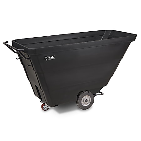 Royal Basket Trucks 1 Yard Utility Tilt Truck, Black