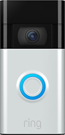 Ring HD Video Doorbell, Satin Nickel, 6022381