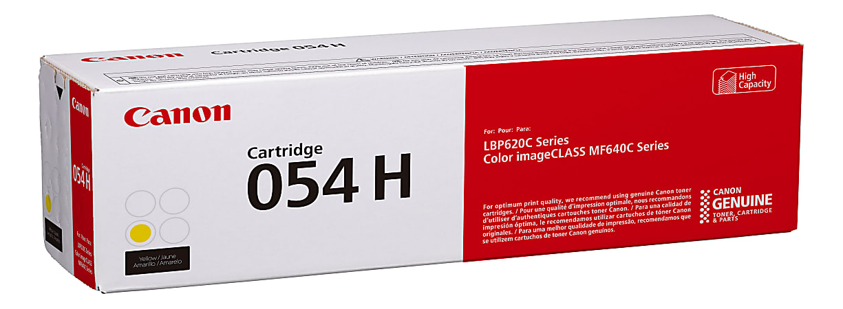 Canon 054H Yellow High Yield Toner Cartridge 3025C001 - Office Depot