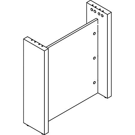 Lorell Prominence 2.0 Modular Table Base with Door - 24