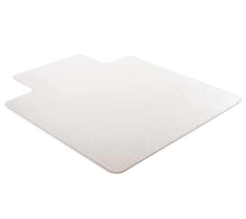 ExecuMat All Day Use Chair Mat for High Pile Carpet, 45 x 53, Wide Lipped, Clear
