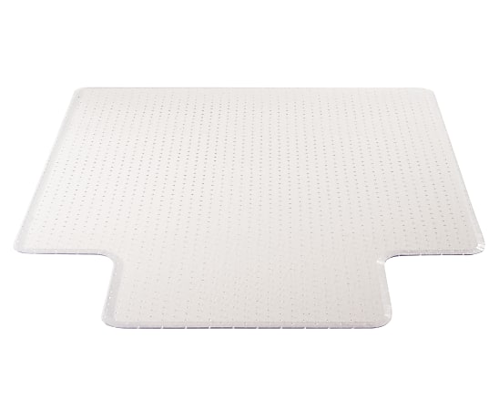 Deflecto ExecuMat Chair Mat For High-Pile Carpets, Wide Lip, 45" x 53", Clear