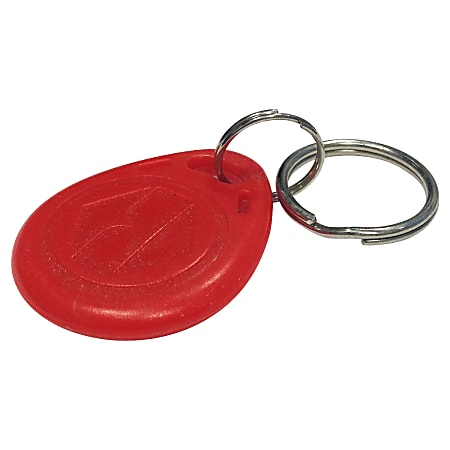 uAttend RFID Fobs, 4.3" x 4.6" x 2.3", Red, Pack Of 10