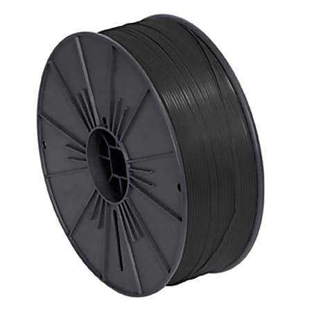 Partners Brand Plastic Twist Tie Spool, 5/32" x 7,000', Black