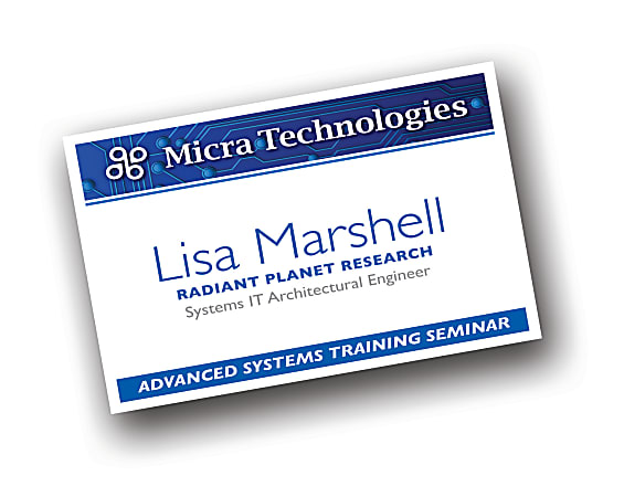 Avery 5390 Laser Name Badge Inserts - Office Depot