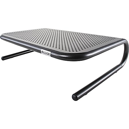 Allsop® Monitor/Printer Stand, Jr Model, Pearl Black