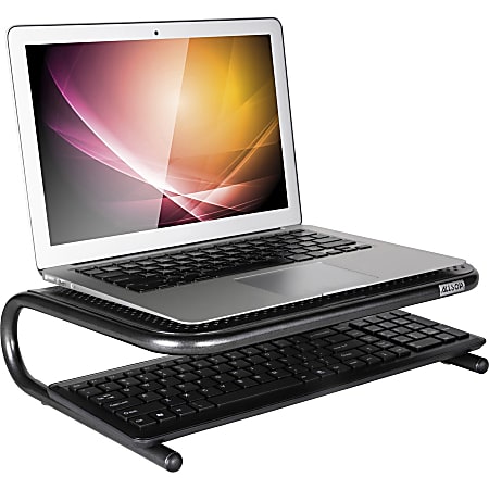 Allsop MonitorPrinter Stand Jr Model Pearl Black - Office Depot