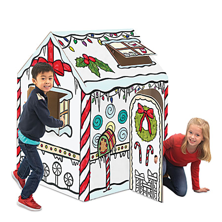 Bankers Box® At Play Playhouse, 48"H x 32"W x 38"D, Gingerbread