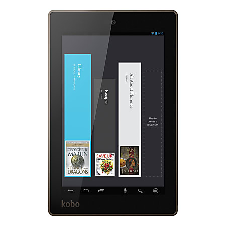 Kobo Arc 7HD Tablet - 7" - 1 GB DDR3L SDRAM - NVIDIA Tegra 3 Quad-core (4 Core) 1.70 GHz - 16 GB - Android 4.2.2 Jelly Bean - 1920 x 1200 - Black